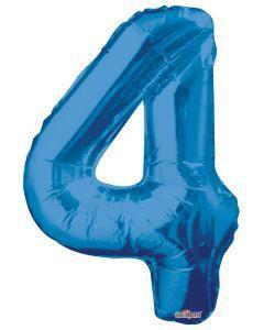 Numbers 0 to 9 Blue Foil Balloon 34" in each. (Choose your number)