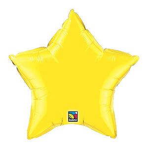 5 Pack Star Shaped Foil Balloon 9"  (Choose your color) Flat