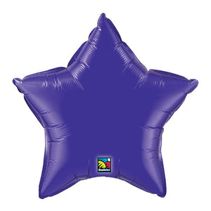 5 Pack Star Shaped Foil Balloon 9"  (Choose your color) Flat