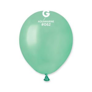 Metallic Balloon Aquamarine AM50-062  | 100 balloons per package of 5'' each