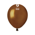 Metallic Balloon Brown AM50-066  | 100 balloons per package of 5'' each