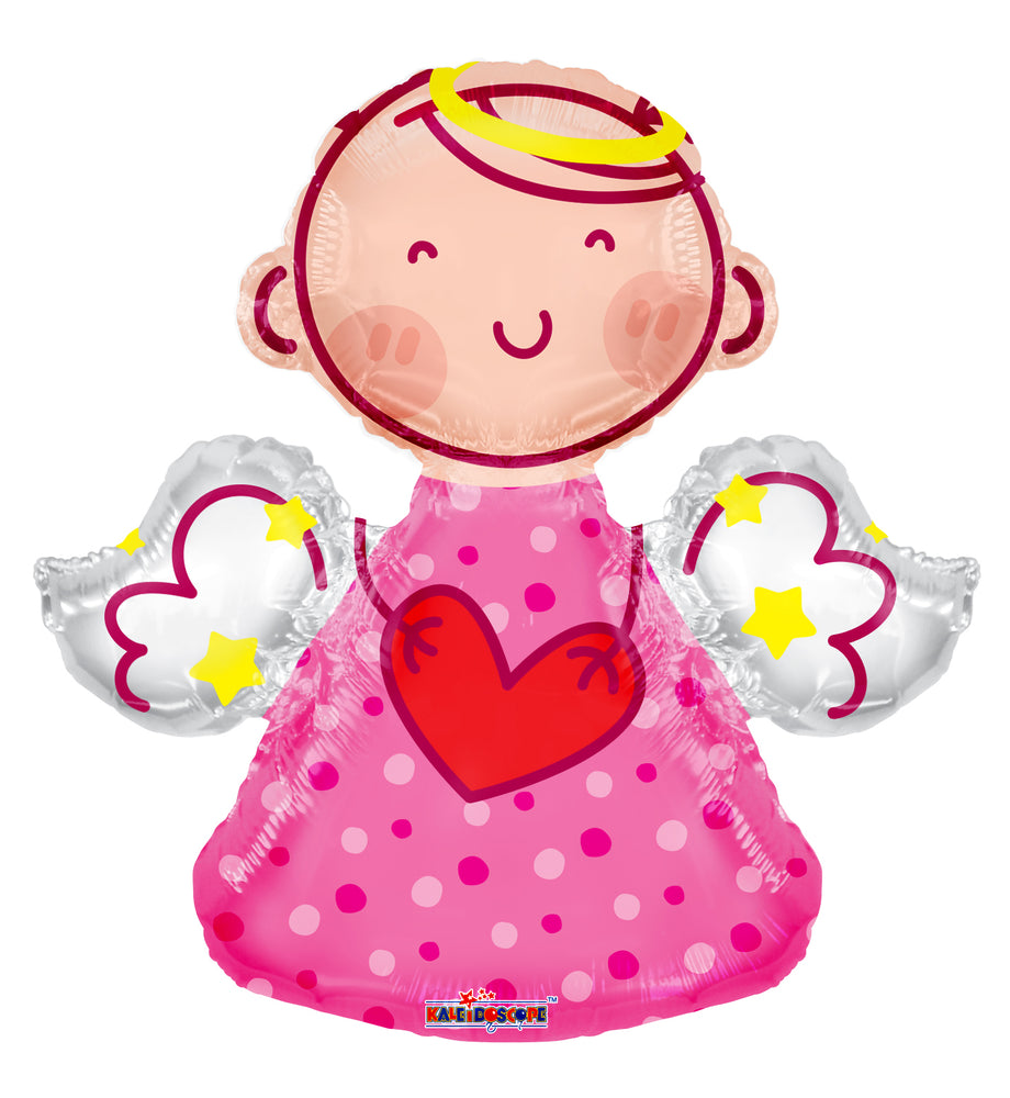 Angel Pink Shape Balloon 28"