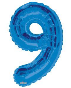 Numbers 0 to 9 Blue Foil Balloon 34" in each. (Choose your number)