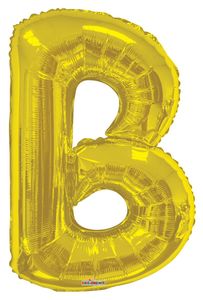 Letters A to Z Gold Foil Balloon - 14" in and 34" in (Choose Size And Letter)