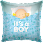 Baby Boy Sleeping Square 18"