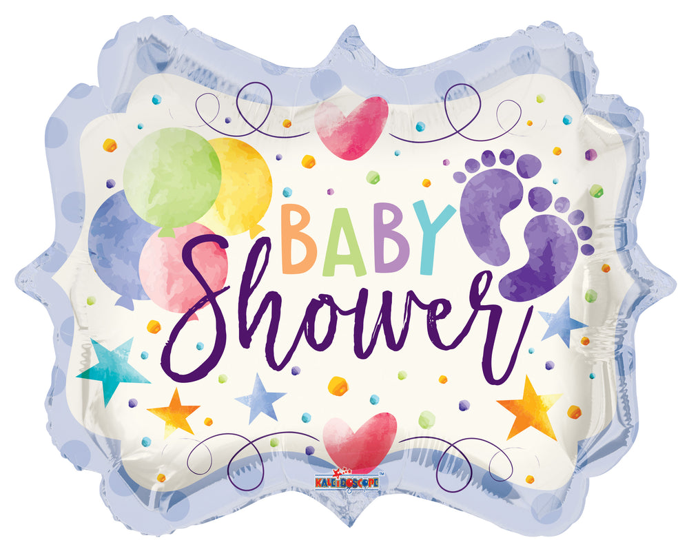 Baby Shower Acuarela Shape – Single Pack 18"