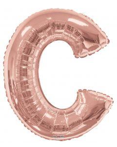 Letters A to Z Rose Gold Foil Balloon - 14" in and 34" in (Choose Size And Letter)