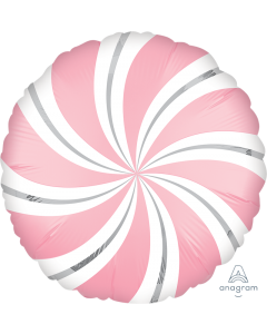 Satin Candy Swirls Foil Balloon 18" in (Choose your color)