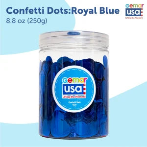 Confetti Jar  Round. 8.8 onz. (Choose your color)