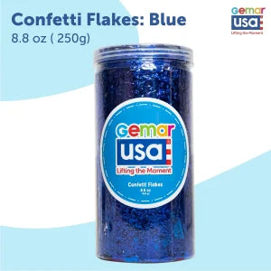 Confetti Jar  Foil Irregular Flakes 8.8 onz. (Choose your color)