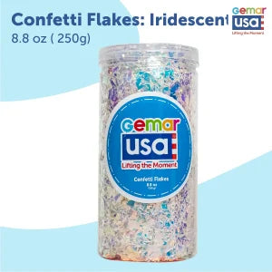 Confetti Jar  Foil Irregular Flakes 8.8 onz. (Choose your color)