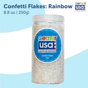 Confetti Jar  Foil Irregular Flakes 8.8 onz. (Choose your color)