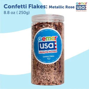 Confetti Jar  Foil Irregular Flakes 8.8 onz. (Choose your color)