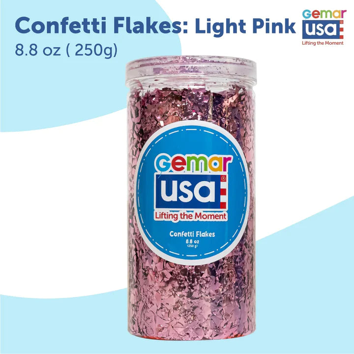 Confetti Jar  Foil Irregular Flakes 8.8 onz. (Choose your color)