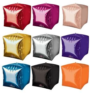 Cube Shaped Foil Balloon - 24” inch  each (Choose your color)