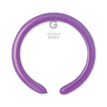 Solid Balloon Lavender D4(260)-049 | 50 balloons per package of 2'' each