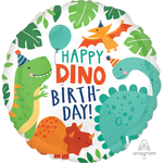 Dino Birthday Foil Balloon - 18" in.