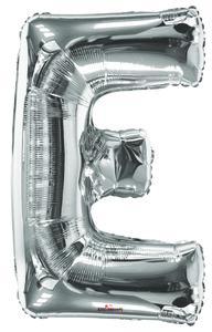 Letters A to Z Silver Foil Balloon - 14" in and 34" in each. (Choose your size and your letter)