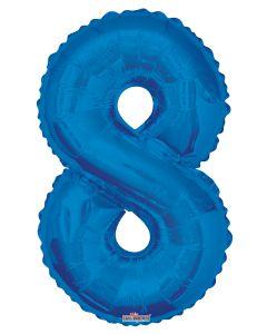 Numbers 0 to 9 Blue Foil Balloon 34" in each. (Choose your number)