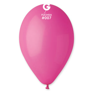 Solid Balloon Fuchsia G110-007 | 50 balloons per package of 12'' each | Gemar Balloons USA