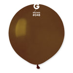 Solid Balloon Brown G150-048 | 25 balloons per package of 19'' each