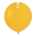 Solid Balloon Yellow G150-003 | 25 balloons per package of 19'' each