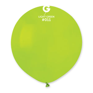 Solid Balloon Light Green G150-011 | 25 balloons per package of 19'' each