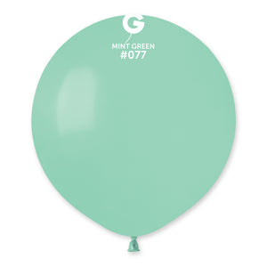 Solid Balloon Mint Green G150-077 | 25 balloons per package of 19'' each