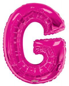 Letters A to Z Hot Pink Foil Balloon - 14" and 34" in each. (Choose your letter and Size)