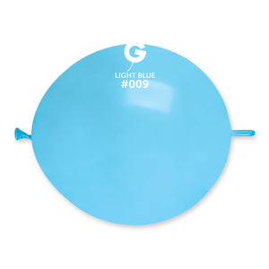 Solid Balloon Light Blue GL13-009 | 50 balloons per package of 13'' each