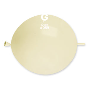 Solid Balloon Ivory GL13-059 | 50 balloons per package of 13'' each