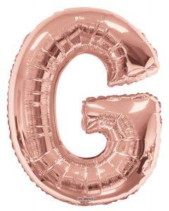 Letters A to Z Rose Gold Foil Balloon - 14" in and 34" in (Choose Size And Letter)