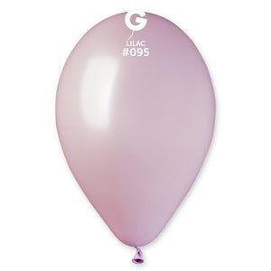 Metallic Balloons-GM110-095 Lilac 12" 50 Pcs