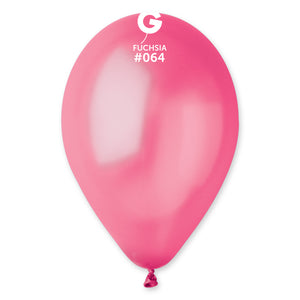 Metallic Balloon Fuchsia GM110-064 | 50 balloons per package of 12'' each