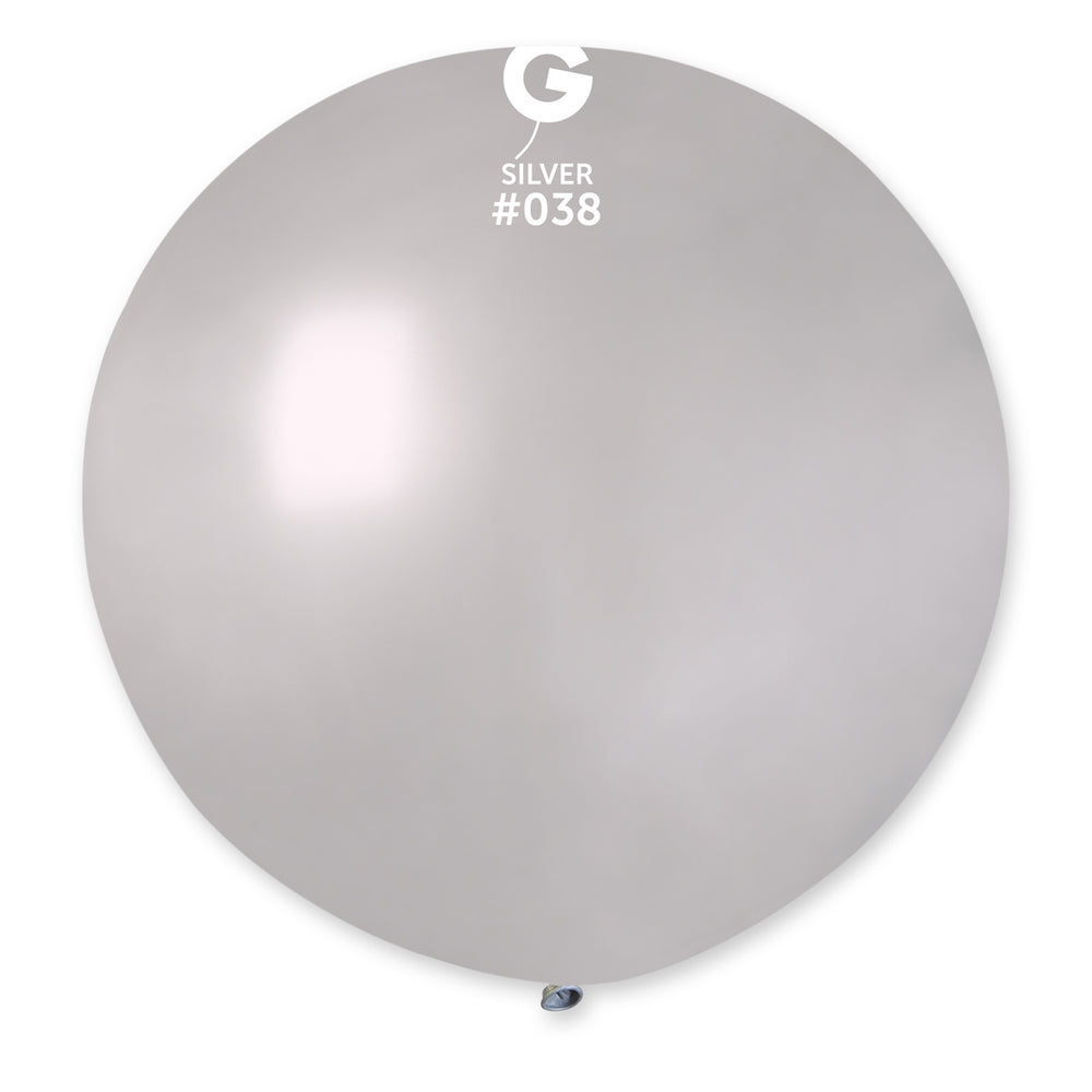 Metallic Balloon Silver GM30-038 | 1 balloon per package of 31''