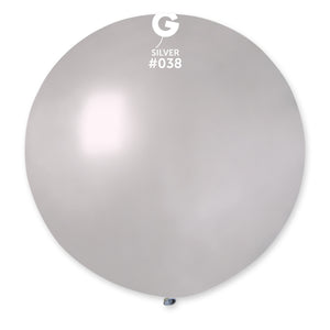 Metallic Balloon Silver GM30-038 | 1 balloon per package of 31''