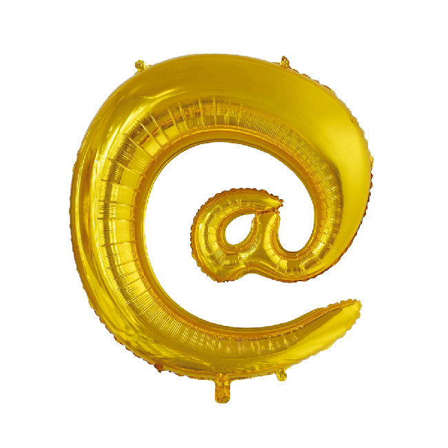 Symbol Balloons in Gold ( Choose Your Symbol ) #, @, ?, &