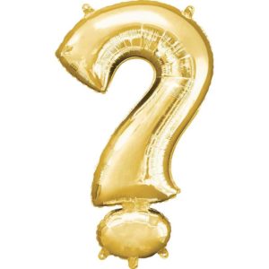 Symbol Balloons in Gold ( Choose Your Symbol ) #, @, ?, &