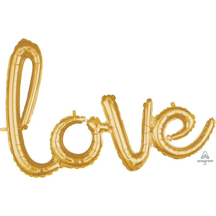 Love Script Foil Balloon - 31" in each (Choose your color)