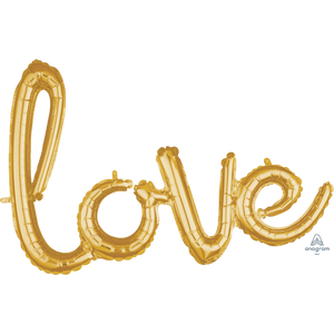 Love Script Foil Balloon - 31" in each (Choose your color)