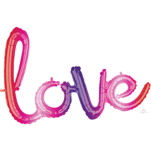 Love Script Foil Balloon - 31" in each (Choose your color)