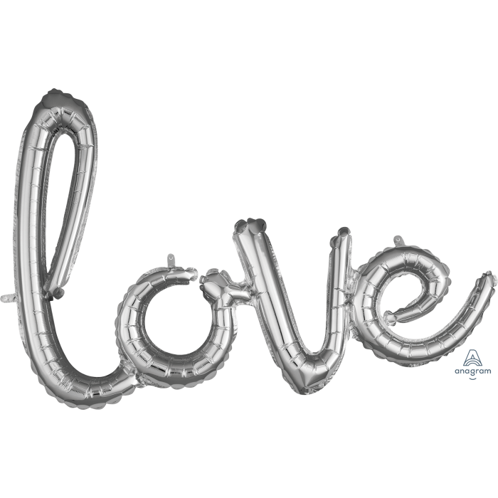 Love Script Foil Balloon - 36" in each (Choose your color)