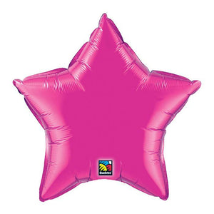 5 Pack Star Shaped Foil Balloon 9"  (Choose your color) Flat