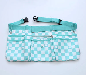 Maker Apron - Aqua and White Checkered