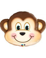 Monkey Shaped Foil Balloon | 2 per package - 14" in each.