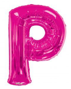 Letters A to Z Hot Pink Foil Balloon - 14" and 34" in each. (Choose your letter and Size)