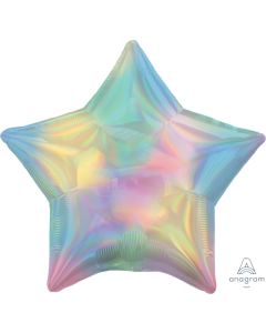 2 Iridescent Star Shaped Foil Balloon 18" Package (Choose your color)