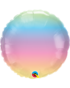 Iridescent and Ombre Mylar Round ( Choose Your Color ) 18"