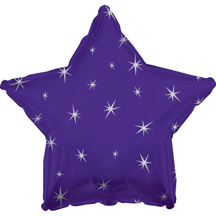 2 Star Shaped Foil Balloon 18" in each (Choose your color) Flat