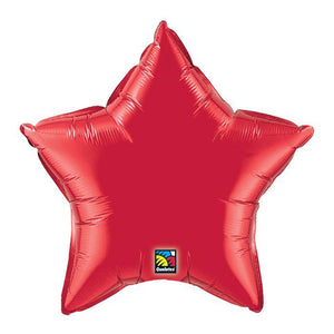 5 Pack Star Shaped Foil Balloon  4"  (Choose your color) Flat